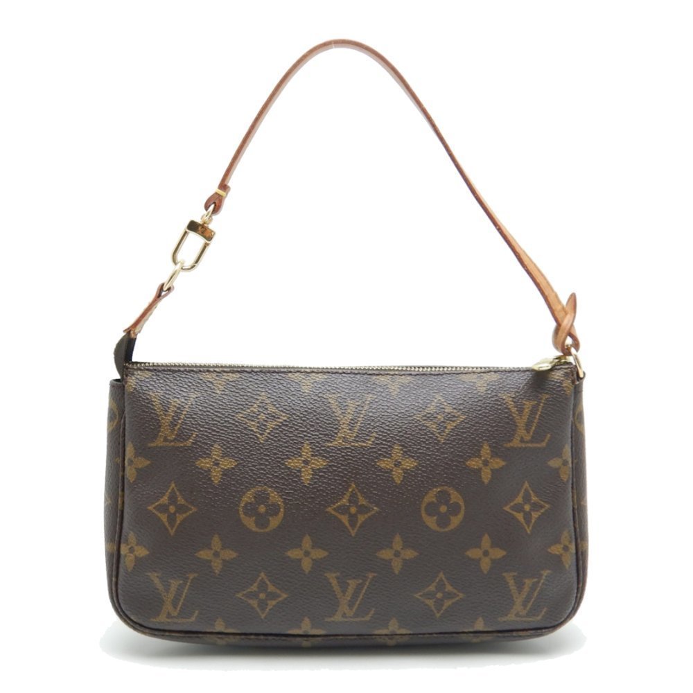 Louis Vuitton Monogram Pochette Accessoire Brown Accessory Pouch